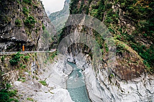 Taroko National Park, mountain and nature scenery in Hualian, Taiwan