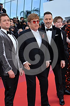 Taron Egerton, Sir Elton John & David Furnish