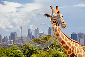 Taronga Zoo Giraffes Sydney Australia