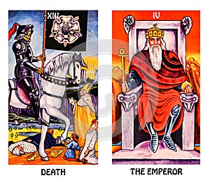 Tarot Birth Card Death / Emperor