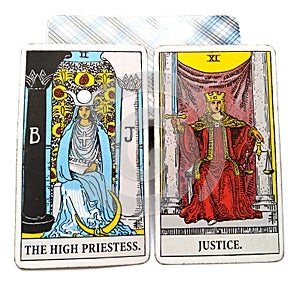 Tarot Birth Card High Priestess Justice