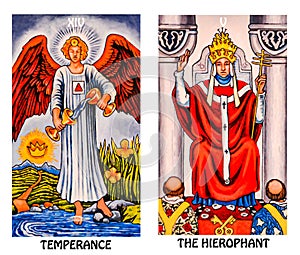 Tarot Birth Card Temperance / Hierophant