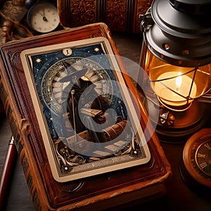 A tarot card design, Ai generated image