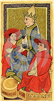 Tarot card,  the Hierophant (Pope)