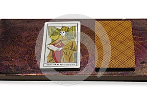 Tarot card - the High Priestess symbolizing mystery, stillness and passivity