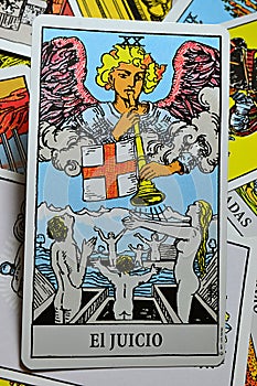 Tarot Card - Judgement Spanish El Juicio photo