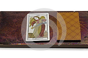 Tarot card - the Temperance symbolizing balance, patience and moderation