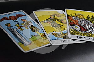 Tarot Cards Divination Occult Magic. Guidance, purposes. Clarity, soul.