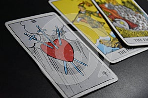 Tarot Cards Divination Occult Magic. Guidance, purposes. Clarity, soul.