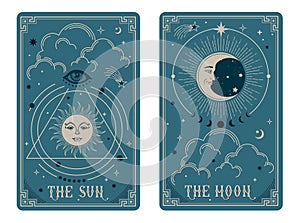Tarot cards sun and moon, Celestial Tarot Cards Basic witch tarot
