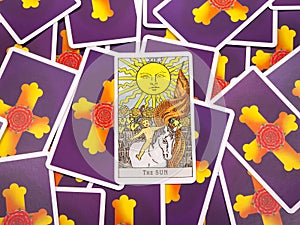 Tarot cards Tarot, the sun card