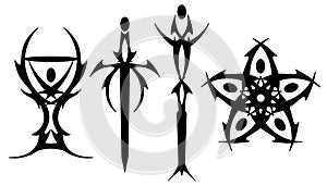 Tarot tattoo symbols