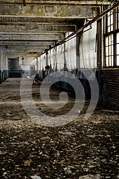 Tarped Windows - Abandoned Factory
