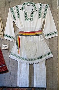 TARPESTI, MOLDOVIA/ROMANIA - SEPTEMBER 19 : Traditional costumes