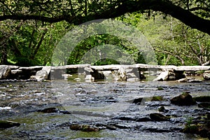 Tarr Steps Exmoor Somerset medieval bridge