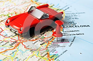 Tarragona Spain map auto