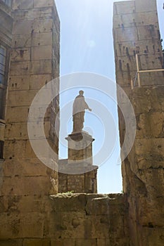 Tarragona, Spain, March 1, 2020 - Antique statue at National Archaeologic Museum