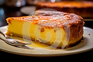 Tarta de Queso - Spanish-style cheesecake, typically made with cream cheese and flavored with lemon