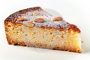 Tarta de Santiago. Traditional almond cake from Santiago in Spain photo