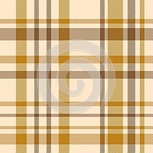 Tartan. Autumn color seamless checkered pattern. Traditional Scottish fabric texture for fashion design.