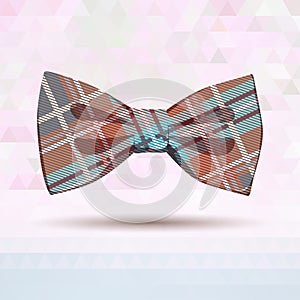 Tartan bow-tie in pastel colors