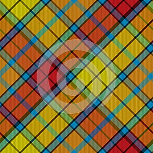 Tartan buchanan seamless diagonal pattern