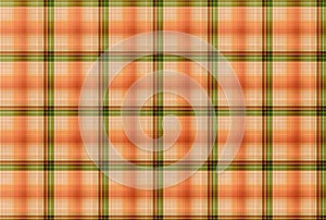 Tartan Orange and green pattern - Plaid Clothing Table