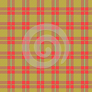 Tartan and plaid pattern in color, pixel perfect design