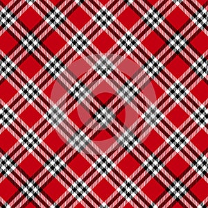 Tartan red and black seamless pattern