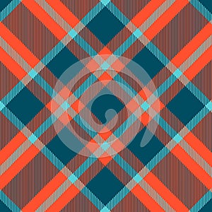 Tartan seamless orange and blue pattern.Texture for plaid, tablecloths, clothes, shirts, dresses, paper, bedding, blankets, quilts