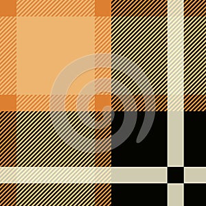 Tartan Seamless Pattern Background. Black and Beige Plaid, Tartan Flannel Shirt Patterns. Trendy Tiles Vector