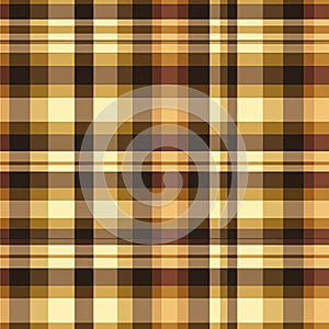 Tartan seamless pattern background in yellow, green. Check plaid textured graphic design. Checkered fabric modern