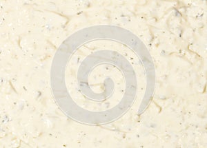 Tartar sauce texture background,top view