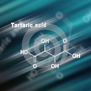 Tartaric acid, Structural chemical formula