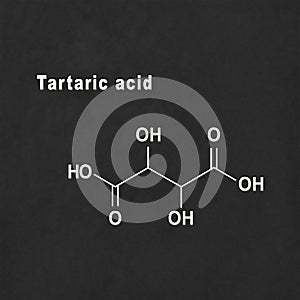 Tartaric acid, Structural chemical formula