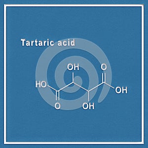 Tartaric acid, Structural chemical formula