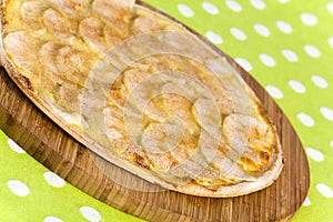 Tarte Flambe , Crepe, with Apple Filling