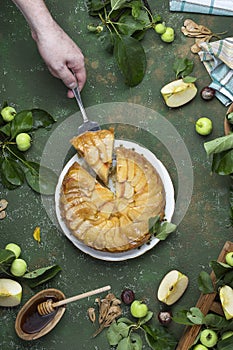 Tarte Tatin with apples