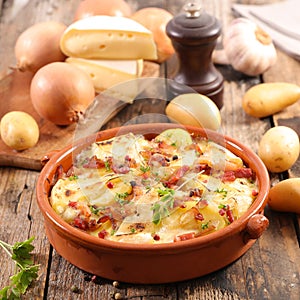 Tartiflette, french gastronomy