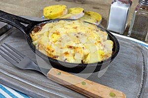 Tartiflette with reblochon cheese