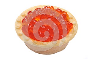 Tartlet with caviar photo