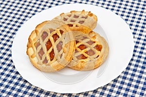 Tartlet with jam photo