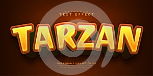 tarzan 3d style text effect template