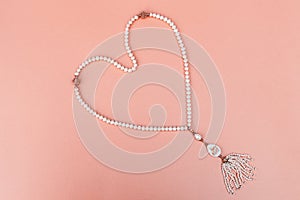 Tasbih from pearls with the inscription photo