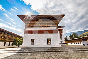 Tashichho Dzong is a Buddhist monastery and fortress