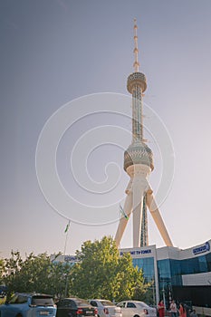 The Tashkent Television TV Tower or Teleminorasi in Tashkent, Uzbekistan