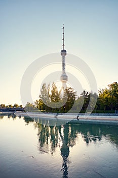 Tashkent Television TV Tower in Uzbekistan