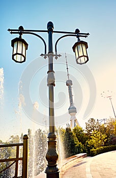 Tashkent Television TV Tower in Uzbekistan