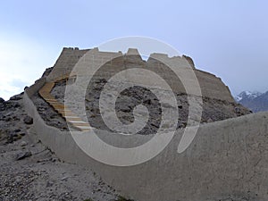 Ruins of the anicent Tashkurgan fort, Xinjiang, China photo