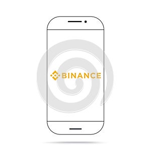 Binance BNB cryptocurrency icon vector iphone